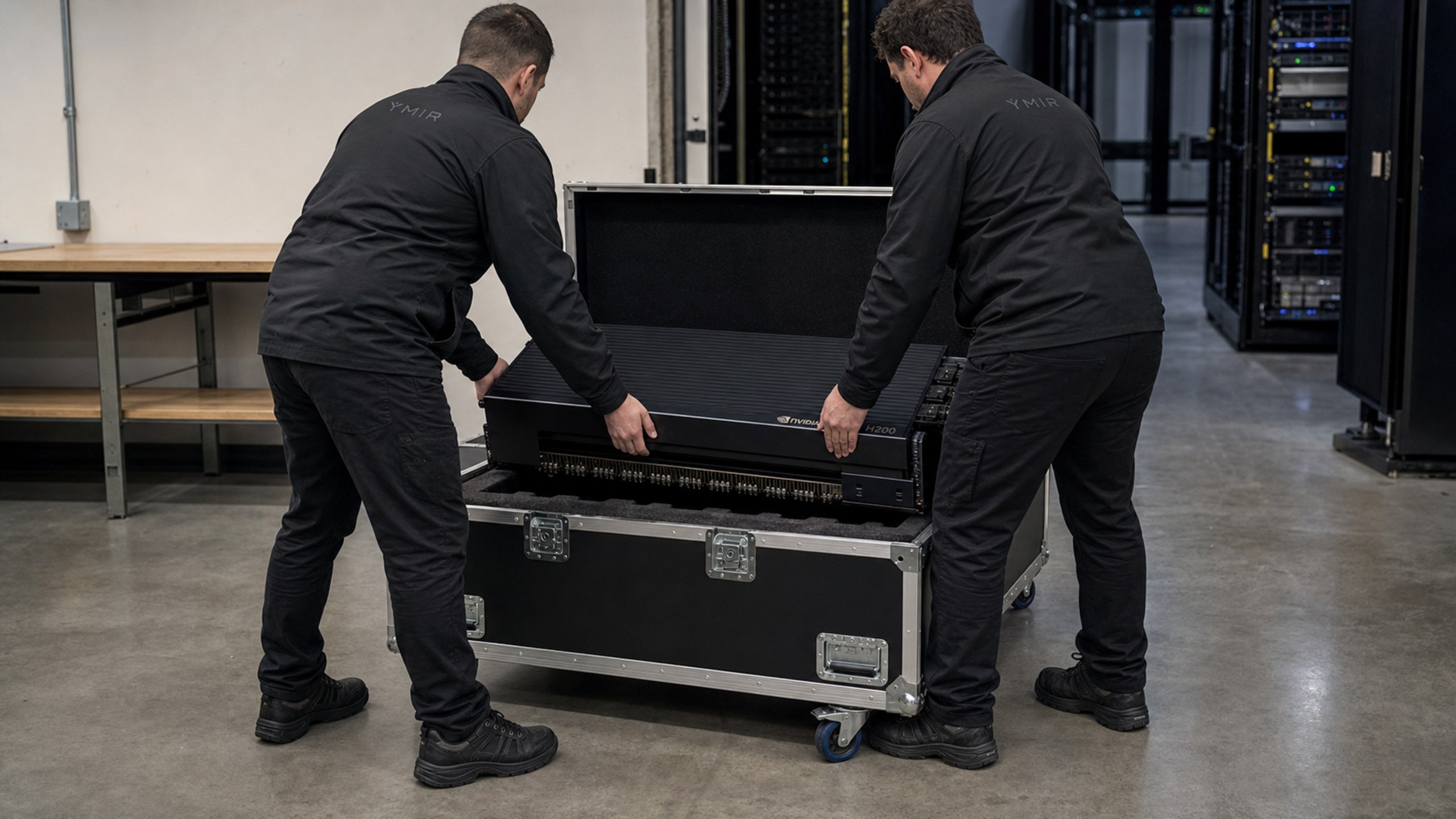 Server received at the Iceland facility
