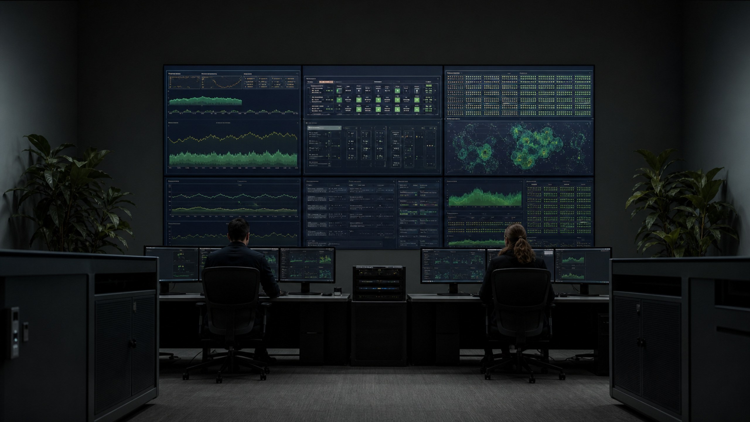 Telemetry dashboards in the operations centre